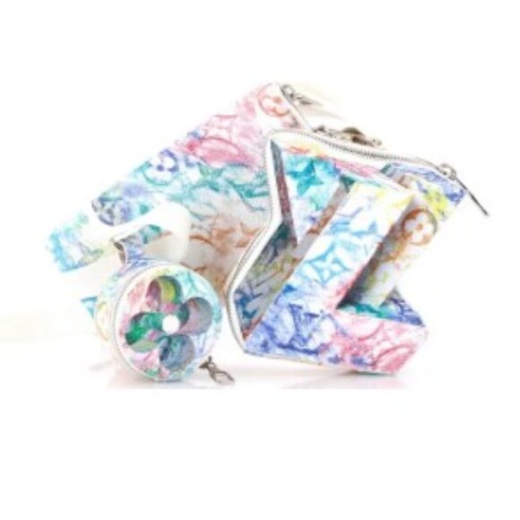 Louis Vuitton LV Block Limited Edition Monogram Pastel Multicolor with COA - Picture 2 of 10